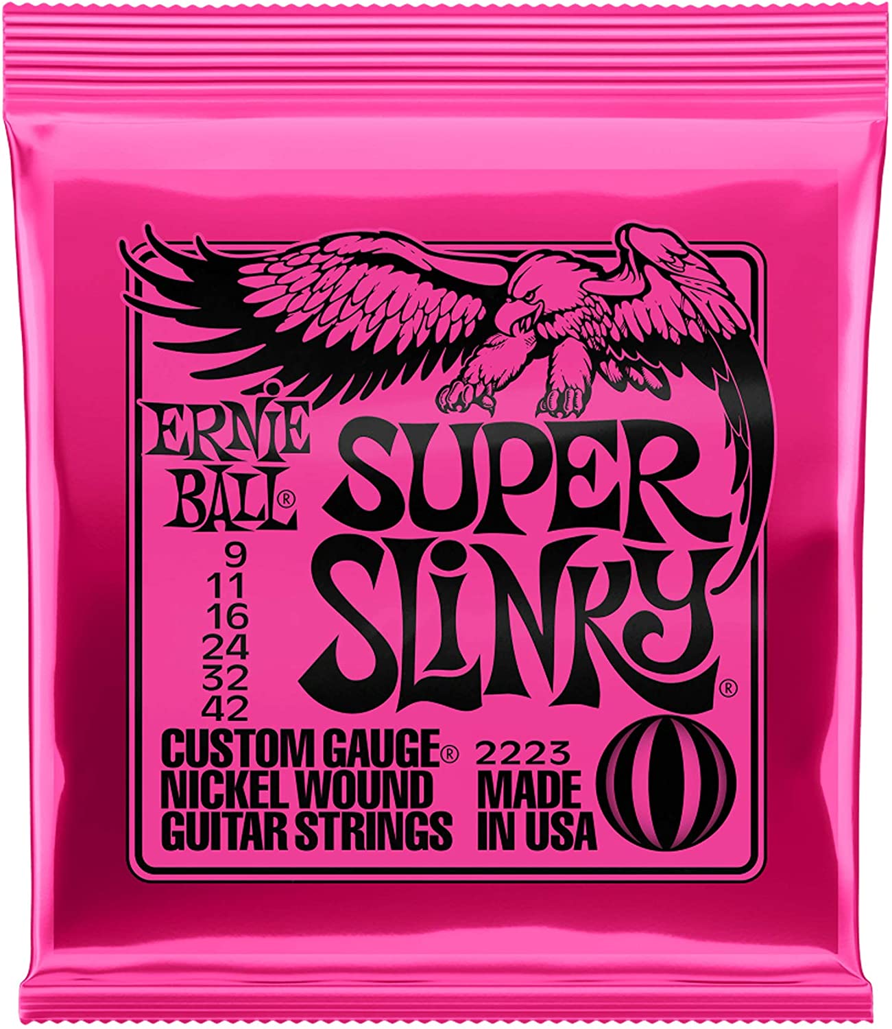 Se Ernie Ball 2223 Super Slinky el-guitar-strenge, 009-042 hos Allround Musik